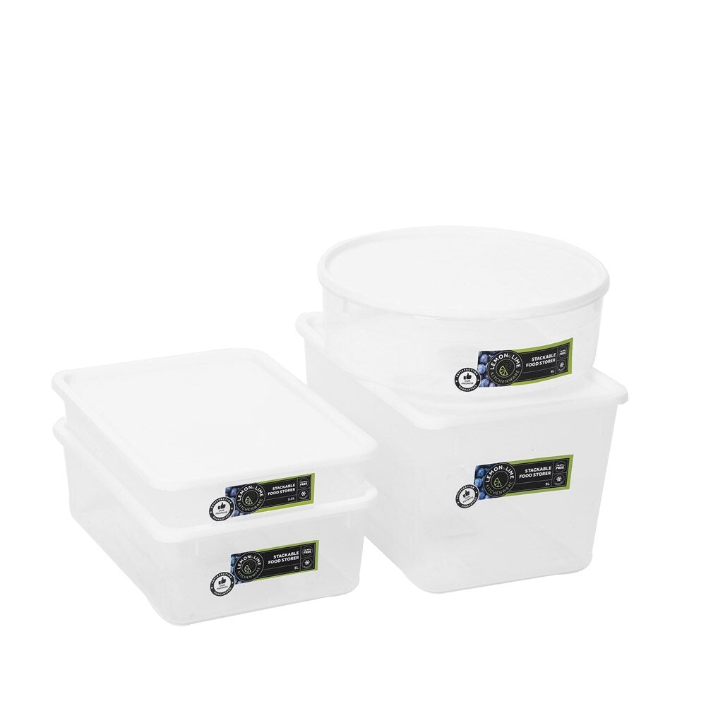 Lemon and Lime Lemon & Lime Keep Fresh 350ml/9cm Food Storer Stackable Storage Container w/Lid — image 4