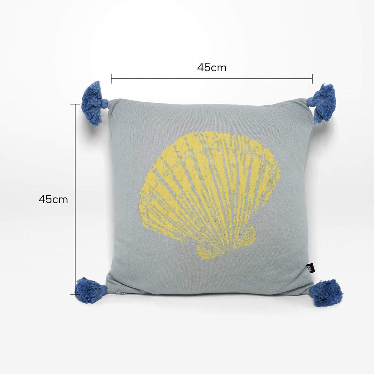 Rayell Kids/Childrens Shell Shaped Sky Blue Lounge/Bed Cushion Decor 45x45cm — image 2