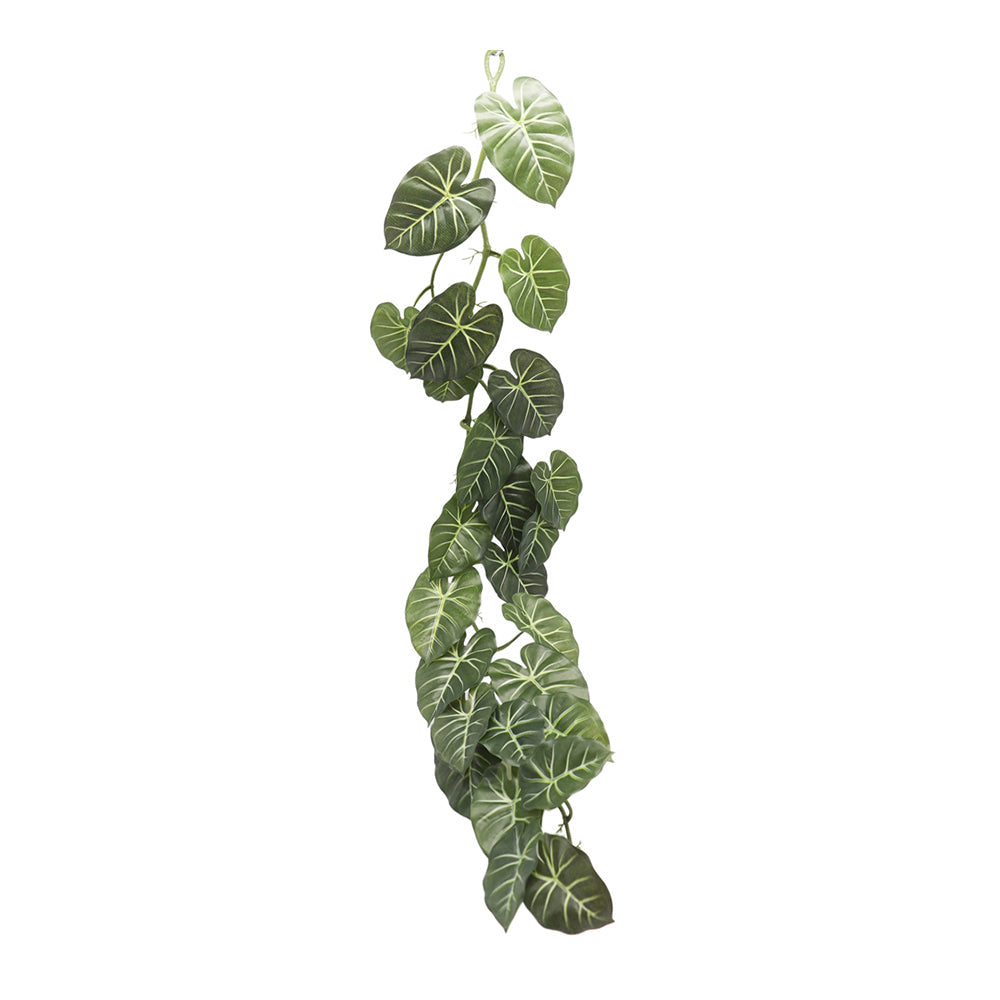 Urban Hanging Artificial 117cm Variegated Ivy Wine Faux Plant Home Decor Green