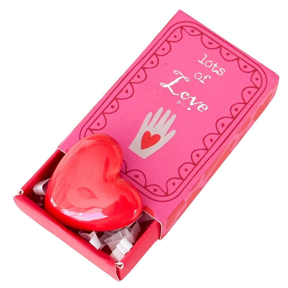 Urban Love Heart Matchbox Memory Gift Keepsake Figurine 5cm Pink (8 Pack) — image 2