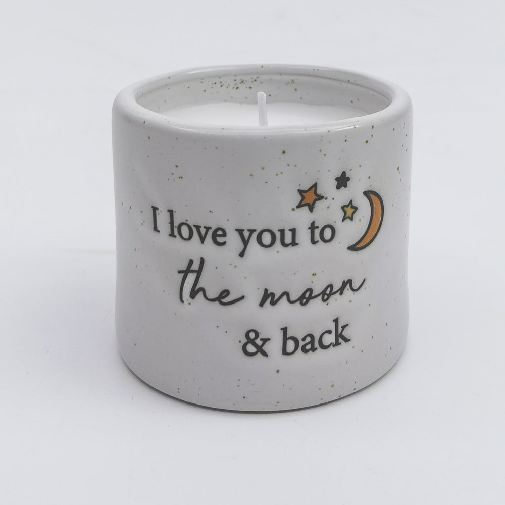 Urban I love you Candle White 7cm Gift Keepsake Present Ceramic Home Decor — image 2