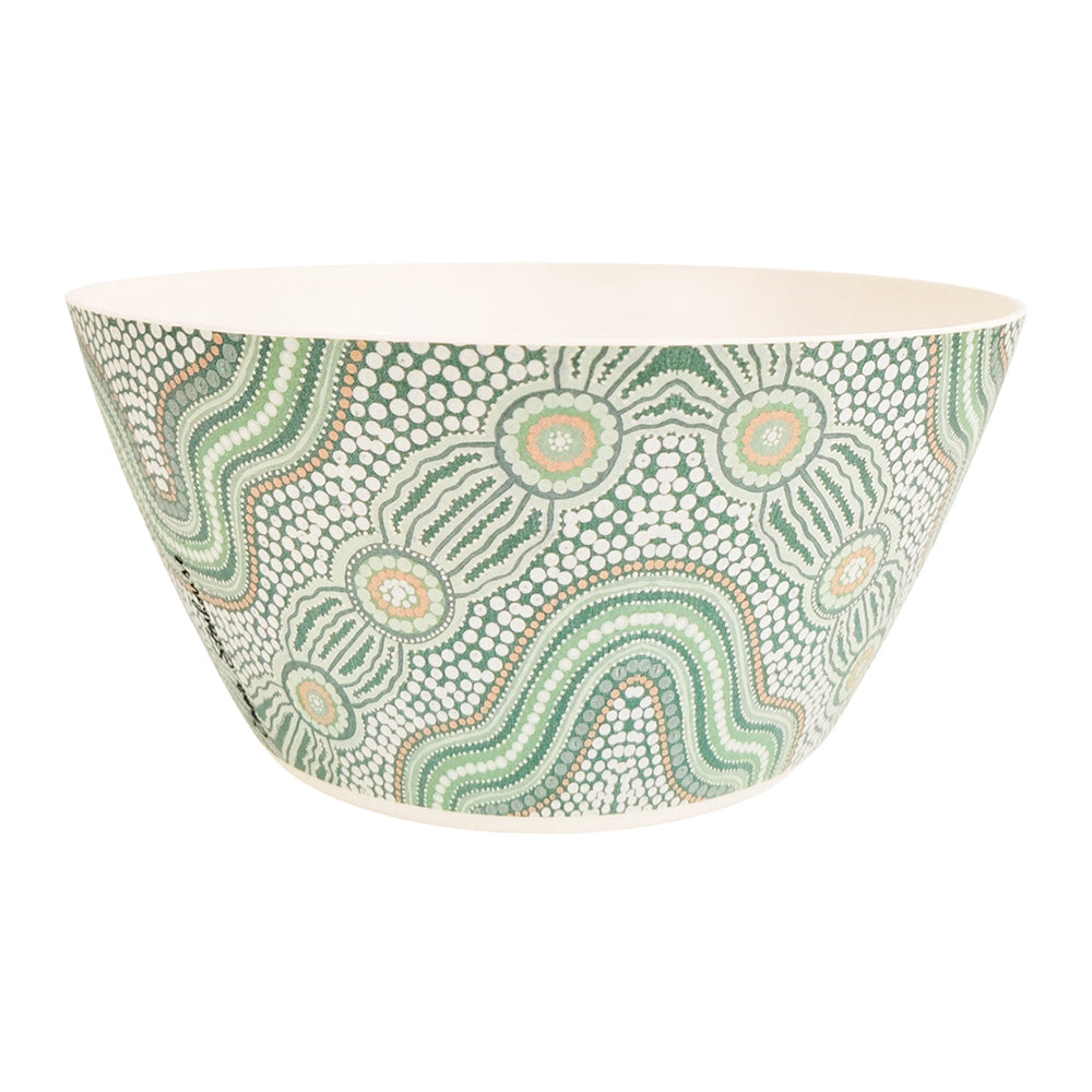 Urban ES Journey 25cm Bamboo Fibre Salad Bowl Kitchen Serving Dinnerware Green