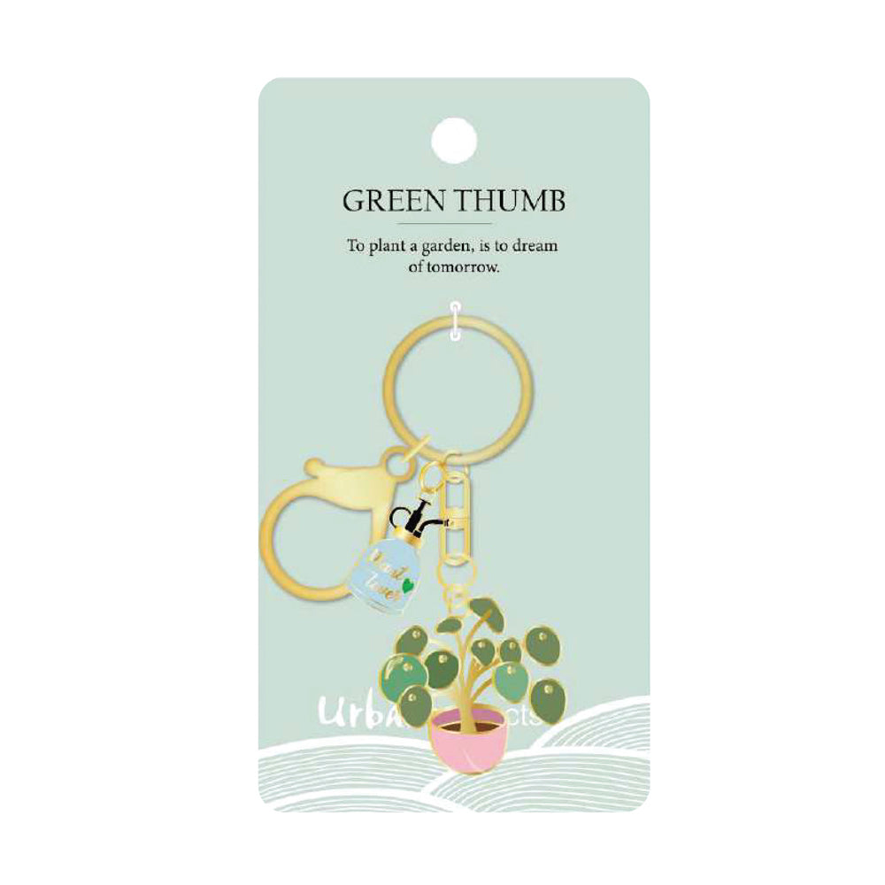 Urban Products Green Thumb Decorative Keyring Accessory Green/Pink 12cm (2 Pack) — image 2