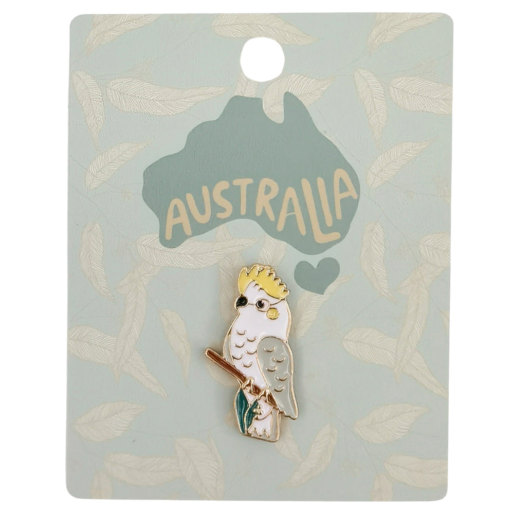 Urban Cockatoo Memento Pin White 2cm Display Decorative Keepsake Home Decor