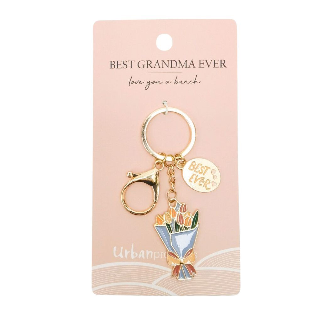 Urban Best Grandma Keyring Hanging Keychain Bag/Pouch Accessory Blue 12cm (3 Pack) — image 3