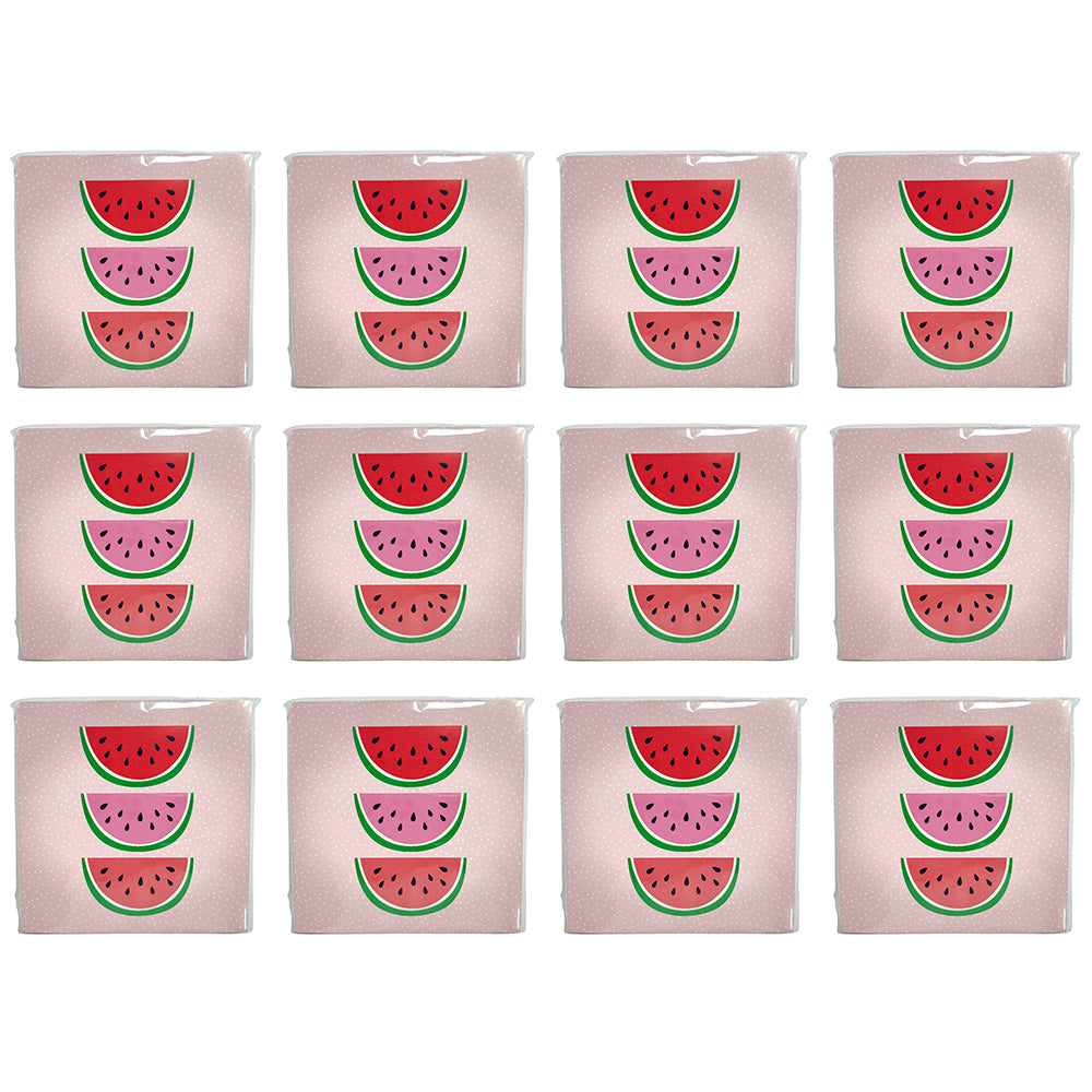 Urban 20pc Urban Watermelon Napkins Red Pink 33x33cm Kitchen Decor Tableware (12 Pack)