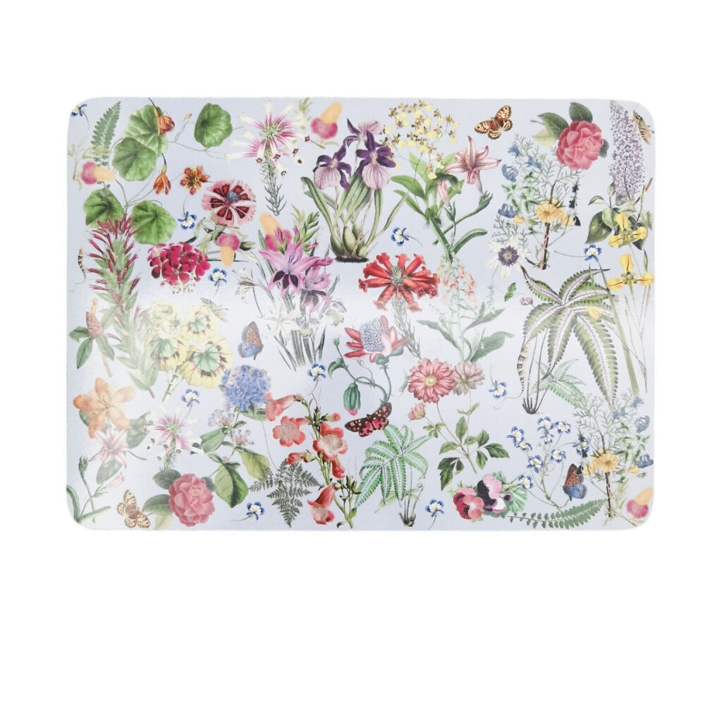 Urban 4pc Urban Botanicals Floral Cork Wooden Table Placemats 28x38cm Blue (2 Pack) — image 3