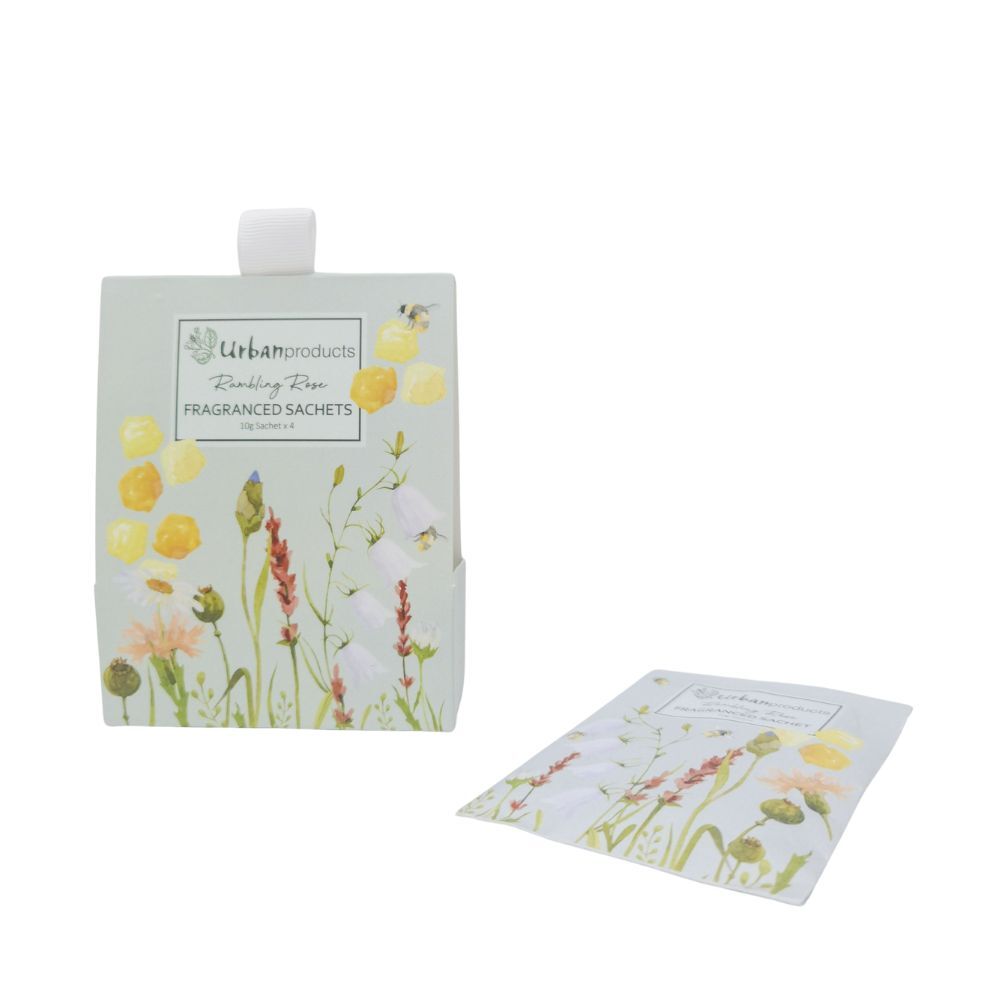 Urban 10g Bee Meadow Scented Hanging Paper Sachets Home Fragrance Yellow (4 Pieces) — image 2