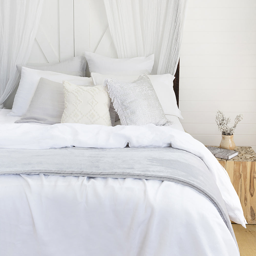 Bambury Single Bed Ultraplush Blanket Silver Soft Touch Knitted Home Bedding — image 2