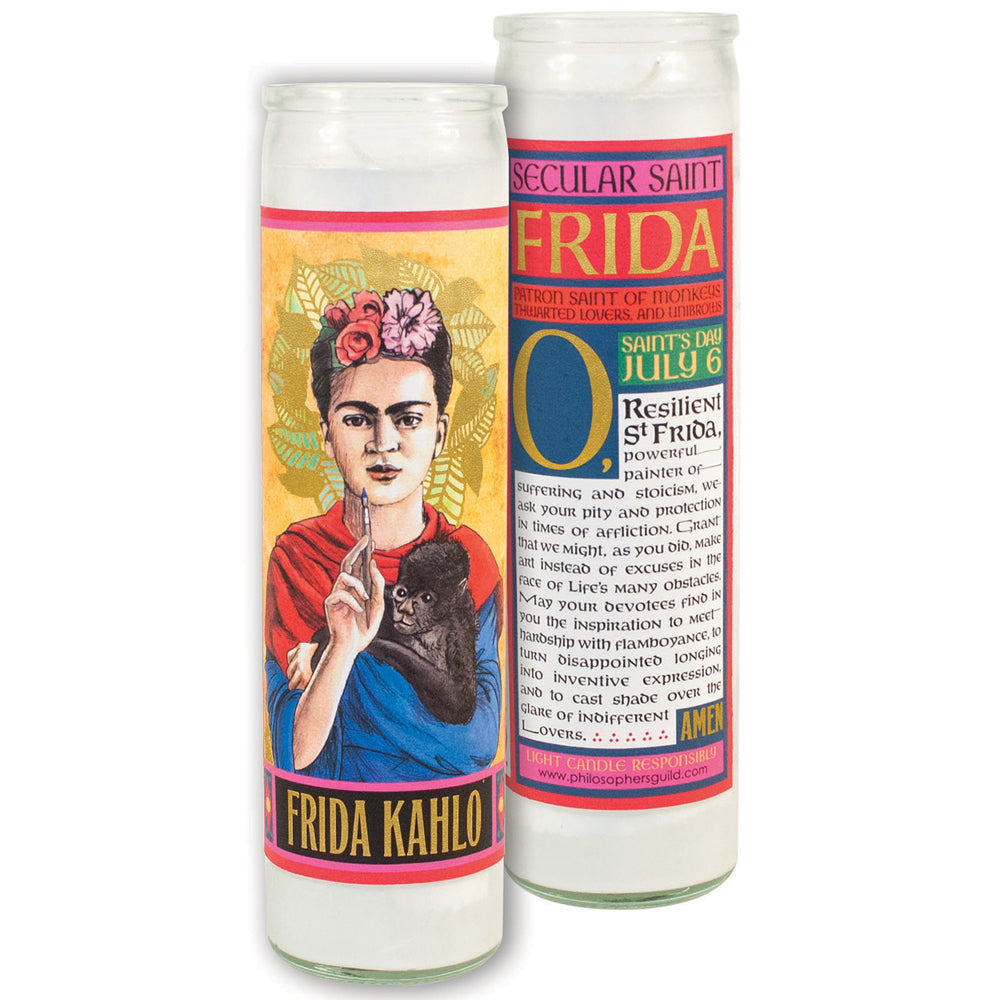 Unemployed Philosophers Guild 20cm Kahlo Secular Saint Candle Home Decor Display — image 3