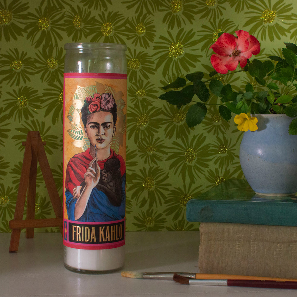 Unemployed Philosophers Guild 20cm Kahlo Secular Saint Candle Home Decor Display — image 4