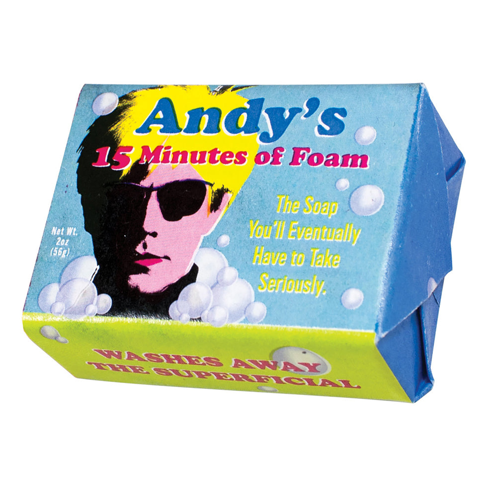 Unemployed Philosophers Guild 56g Bar Soap Andys 15 Minutes of Foam Fragrance