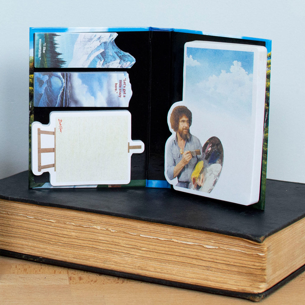 Unemployed Philosophers Guild Sticky Notes Office Stationery 10cm Bob Ross (2 Pack)