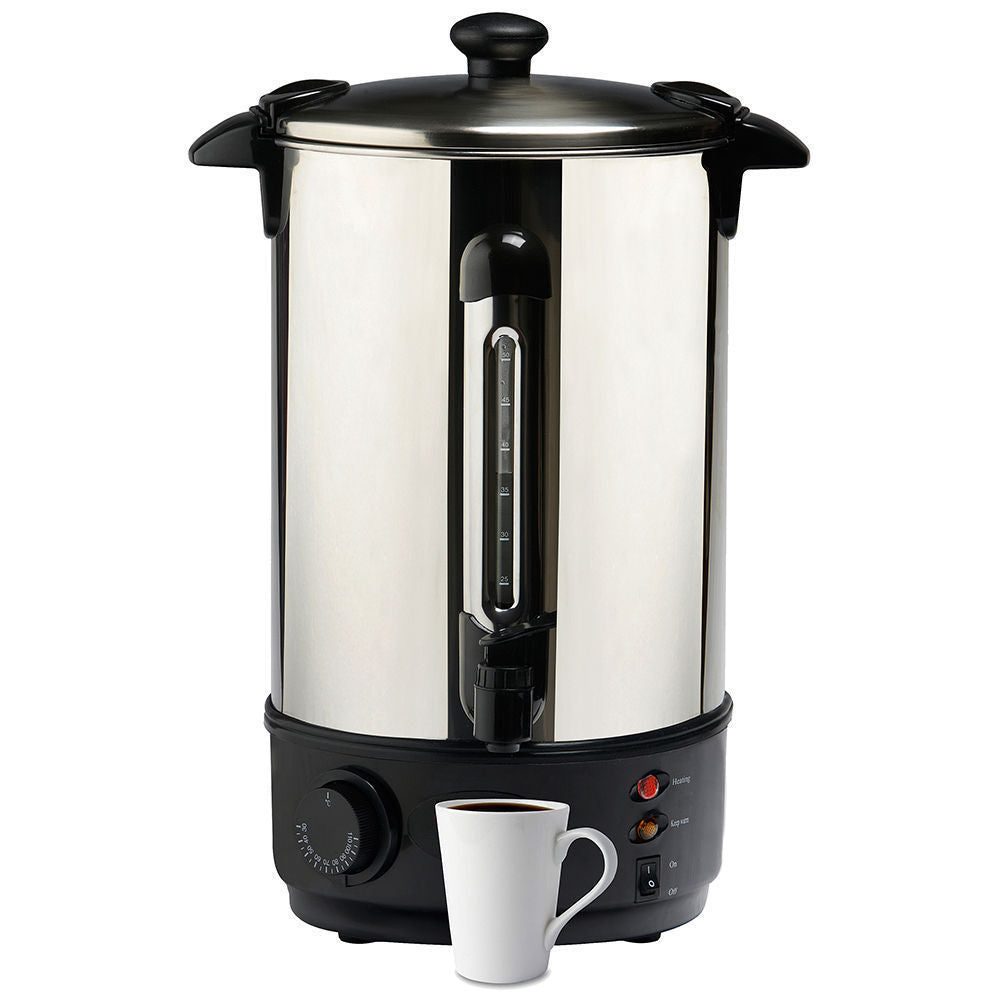 Lenoxx 10L Litre 40 Cup Electric Stainless Steel Hot Water Boiler warmer Heater Urn tap