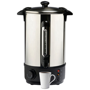 Lenoxx 10L Litre 40 Cup Electric Stainless Steel Hot Water Boiler warmer Heater Urn tap