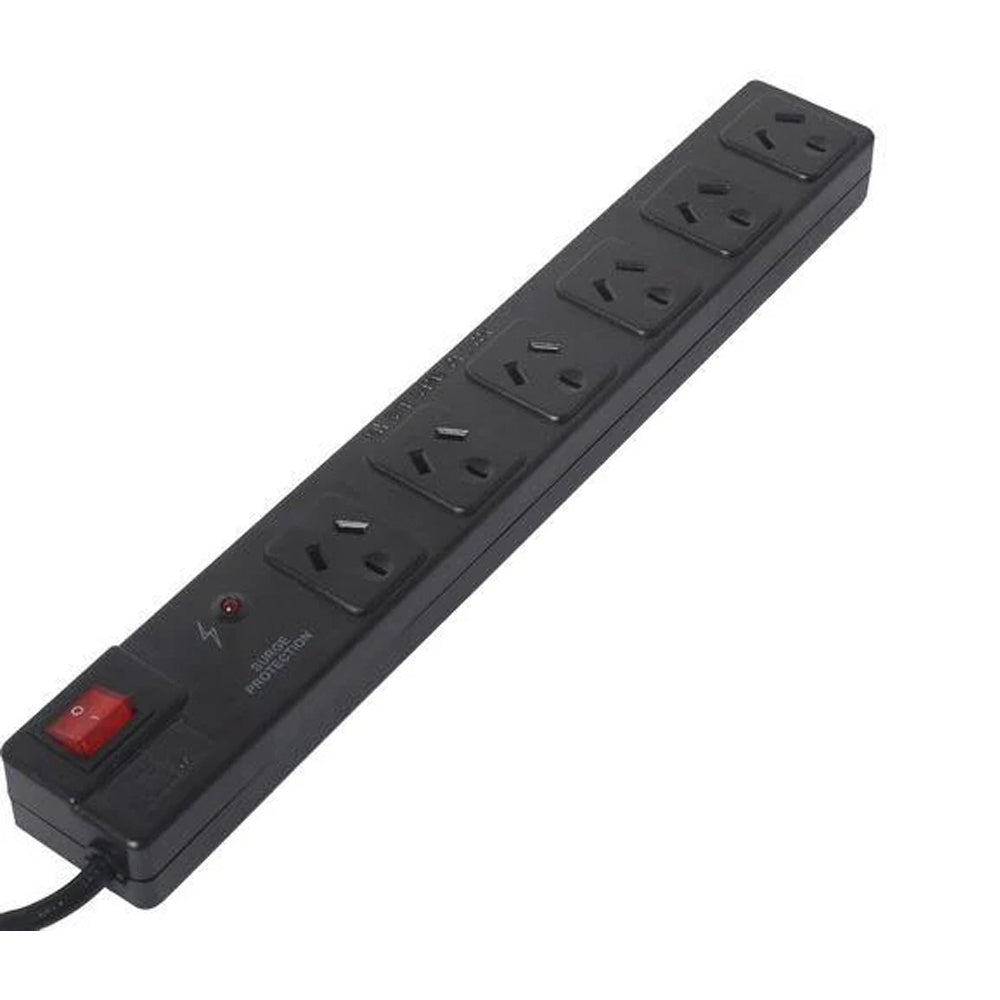 Ultracharge 6-Socket Surge Protection Power Board w Switch — image 3