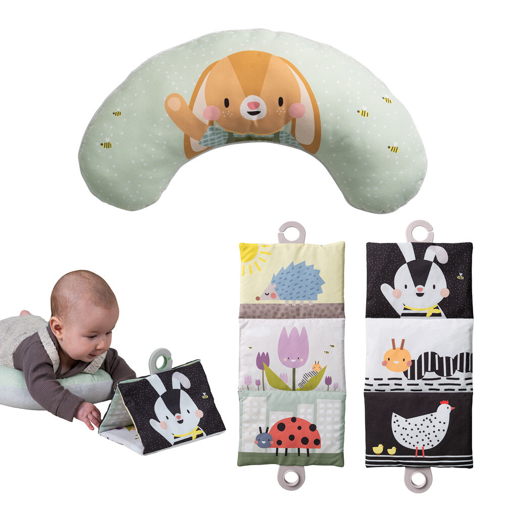 Taf Toys TummyTime Black and White Book & Cushion Set Babies/Toddlers 0m+