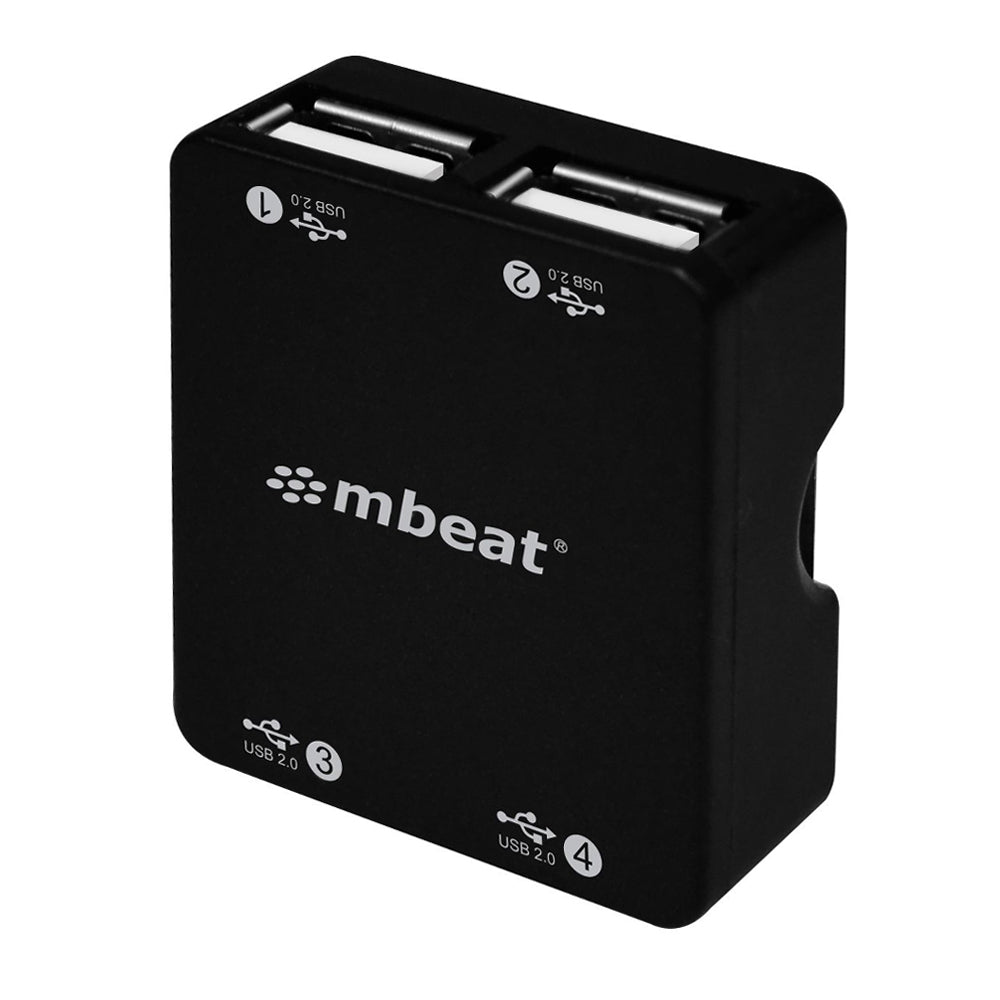 Mbeat Portable Super Mini 4 Port USB 2.0 Hub w/Tuck-Away Cable Design For PC/Mac — image 2