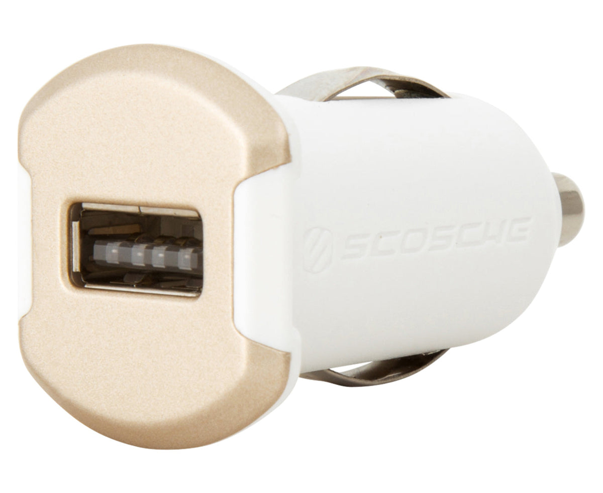 Scosche reVOLT 12W USB Car Charger - White/Gold (2 Pack) — image 3