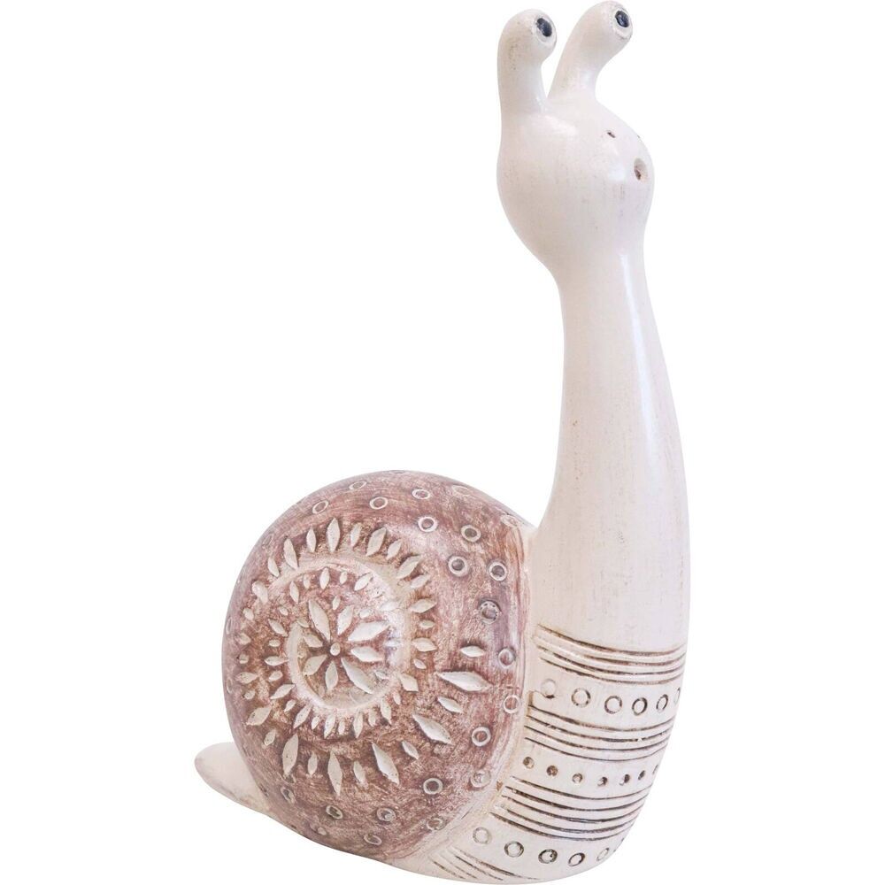 LVD Tall Snail Resin Figurine Small Home/Garden Ornament Decor 10x15cm Bolt