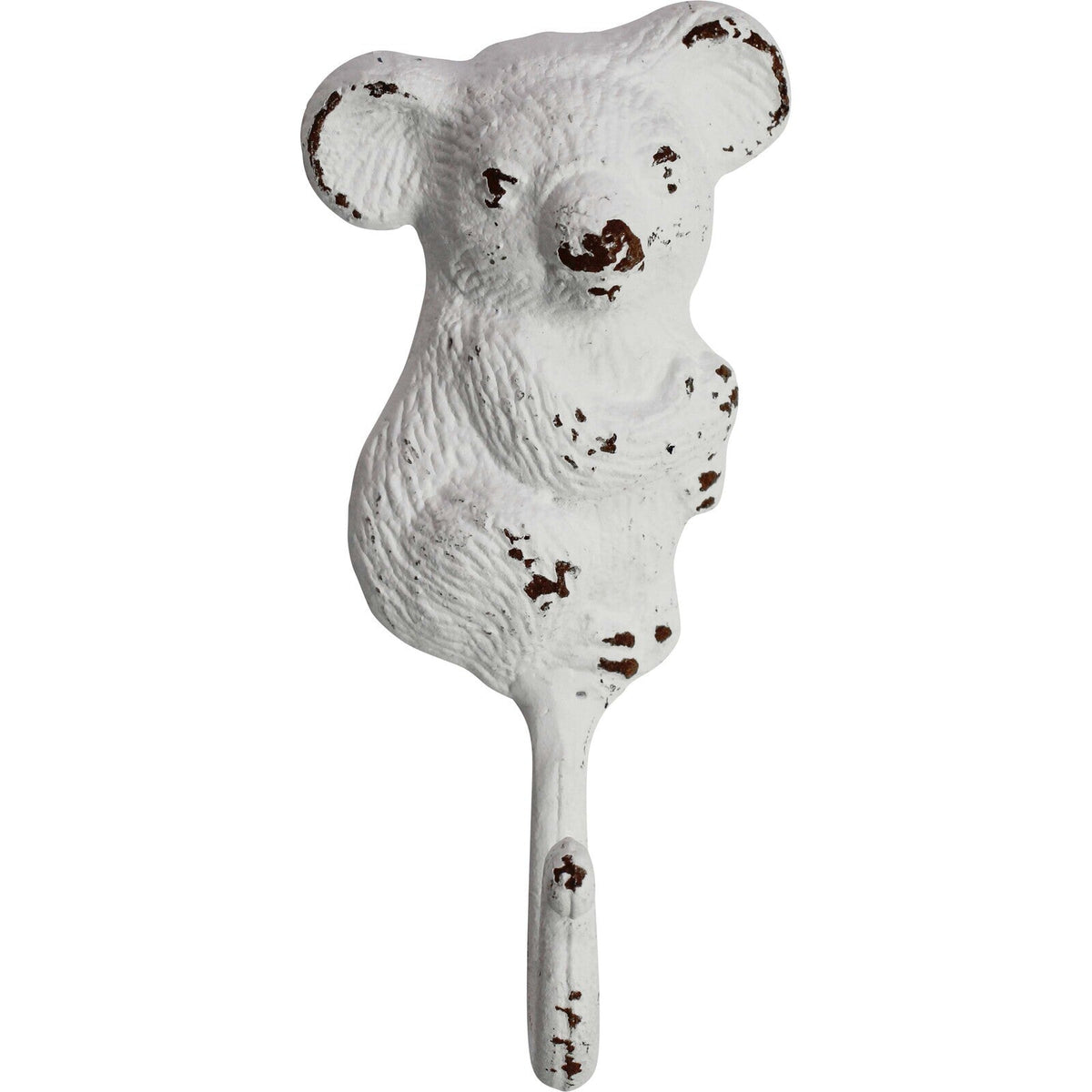 LVD Koala Hook Rustic Metal 16cm Wall Hanging Decor Coat Hanger Organiser White (2 Pack) — image 2