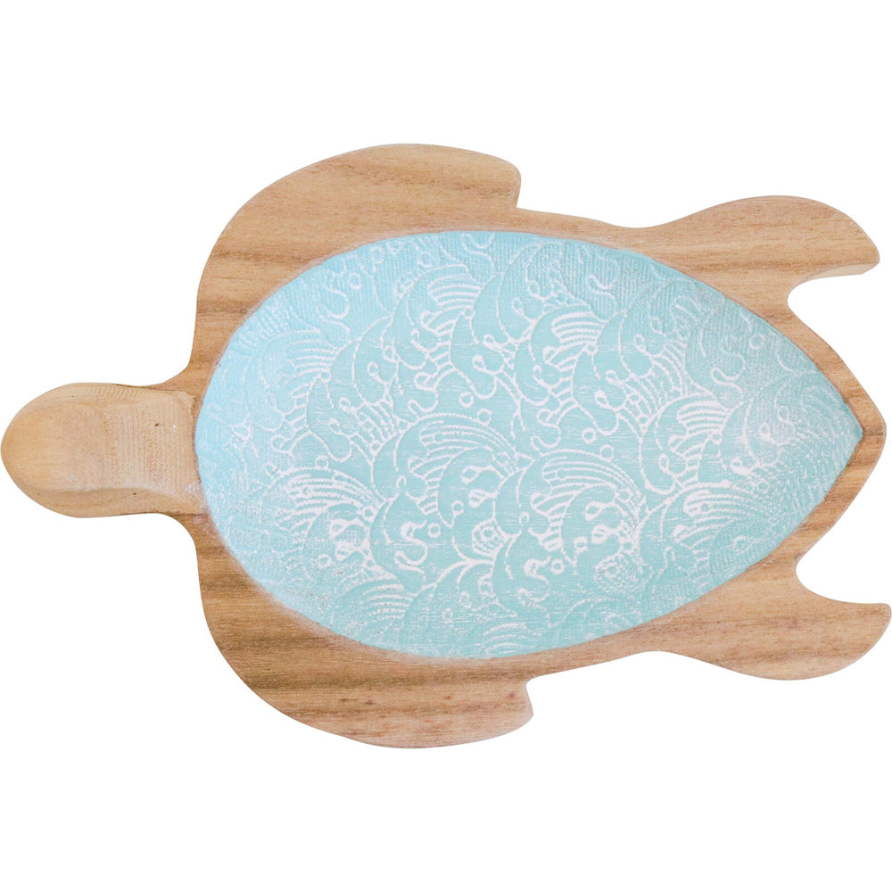 LVD Wooden Decorative Turtle Bowl Home/Office/Room Decor 16.5x24cm Natural — image 2