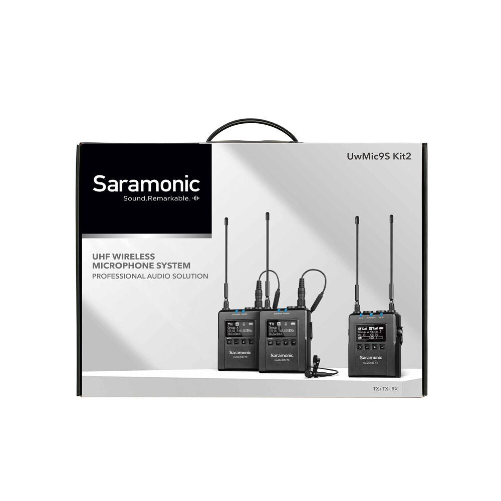 Saramonic UHF Wireless Microphone System Kit For Broadcast/TV/Vloggers (3 Pieces) — image 2