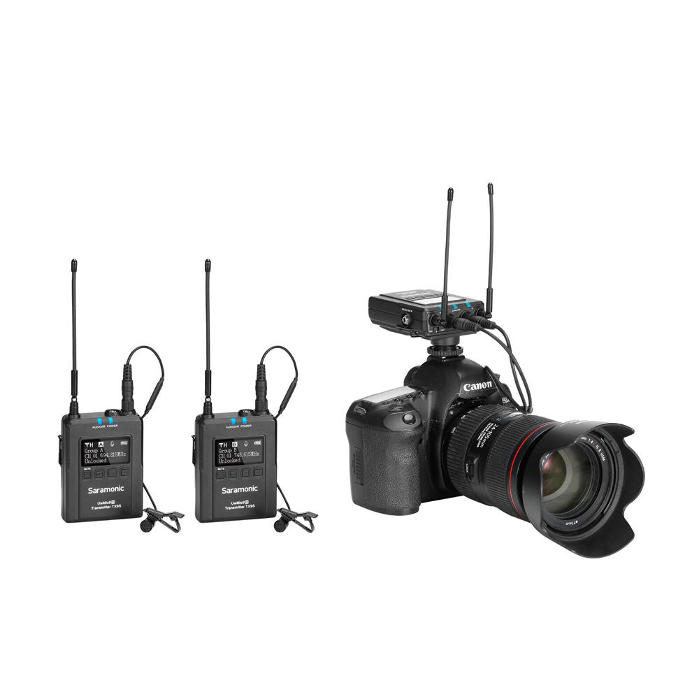 Saramonic UHF Wireless Microphone System Kit For Broadcast/TV/Vloggers (3 Pieces) — image 4