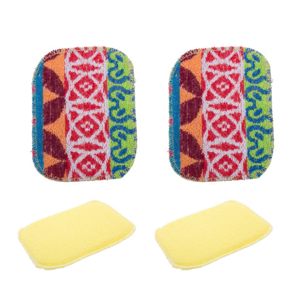 Euroscrubby 2pc Euroscrubby Multipurpose Kitchen/Home/Bathroom Scrubber Cleaner/Cleaning Set (2 Pack)