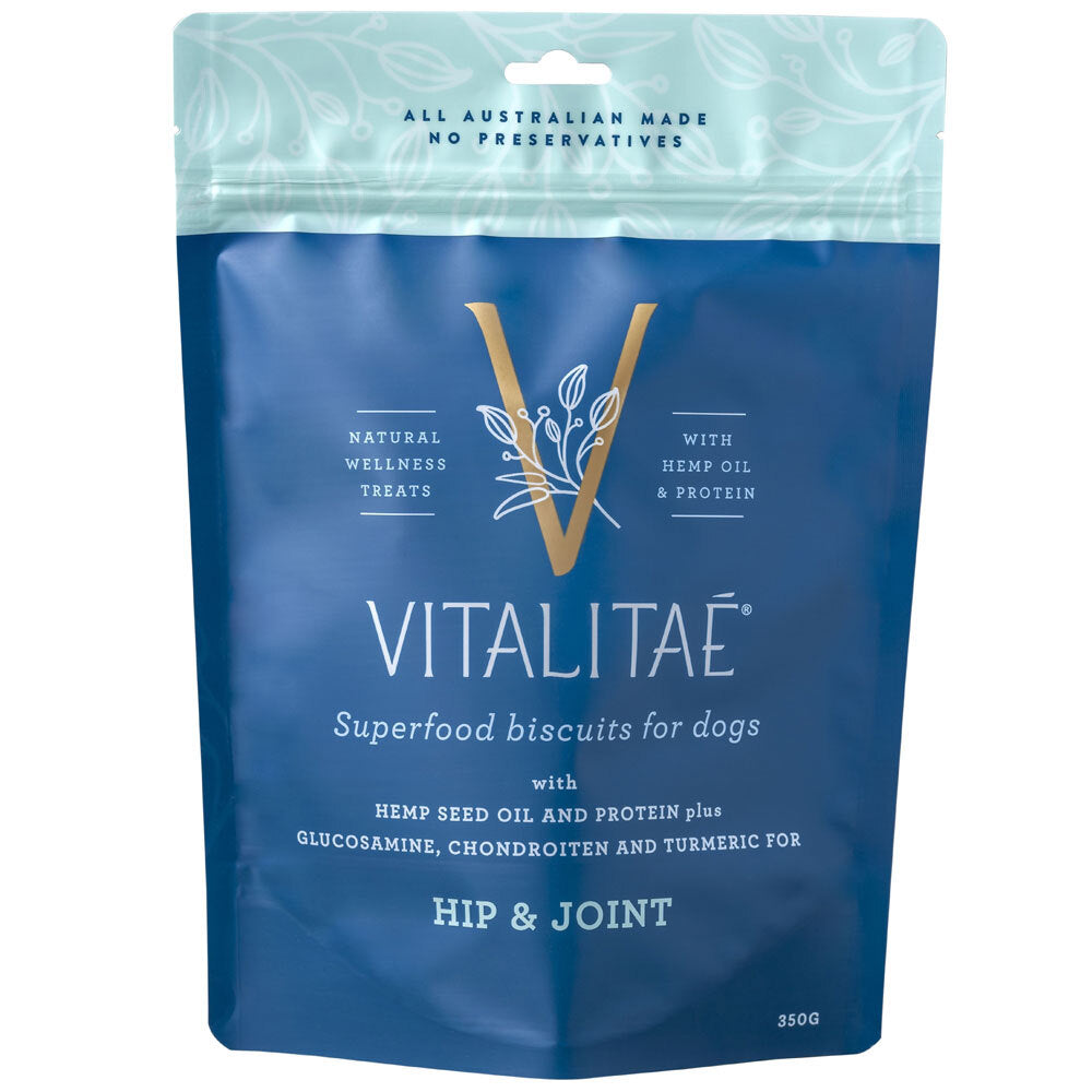 Vitalitae Dog 350g Biscuits Hip/Joint w/Hemp Oil/Protein Pet Healthy Food Treats
