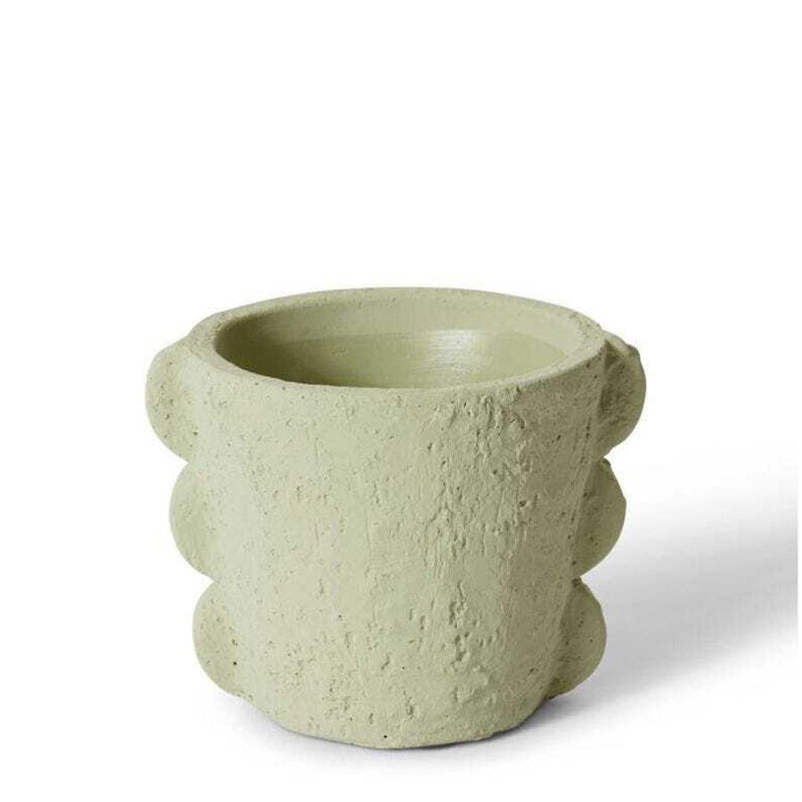 E Style Sutton 13cm Cement Plant Pot Flower Planter Holder Home Decor Green