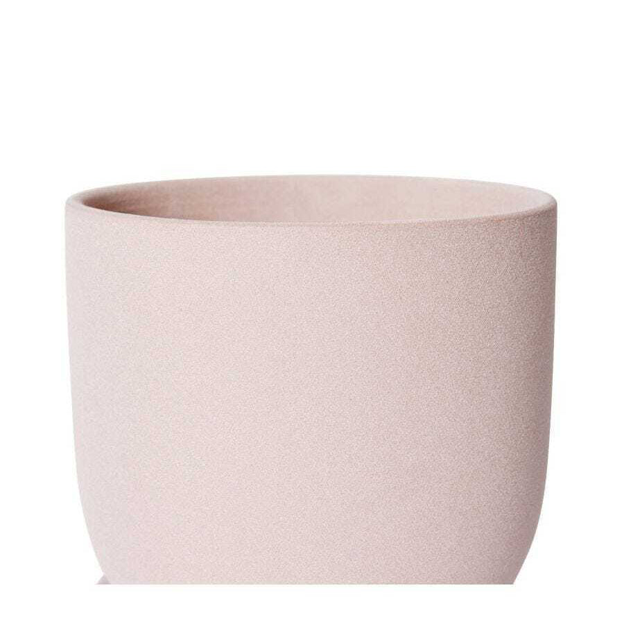 E Style Allegra 19cm Ceramic Plant Pot w/ Saucer Home Decor Planter Pink — image 2
