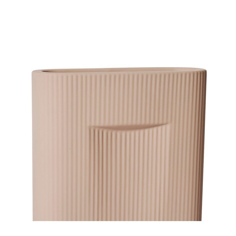 E Style Keziah 36cm Ceramic Plant/Flower Vase Tabletop Home Decor Soft Pink — image 2