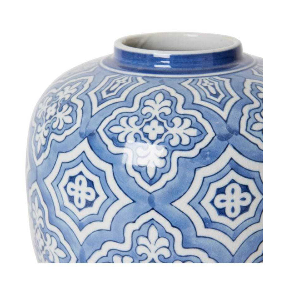 E Style Munni 23cm Porcelain Plant/Flower Vase Tabletop Decor Blue/Cream — image 2
