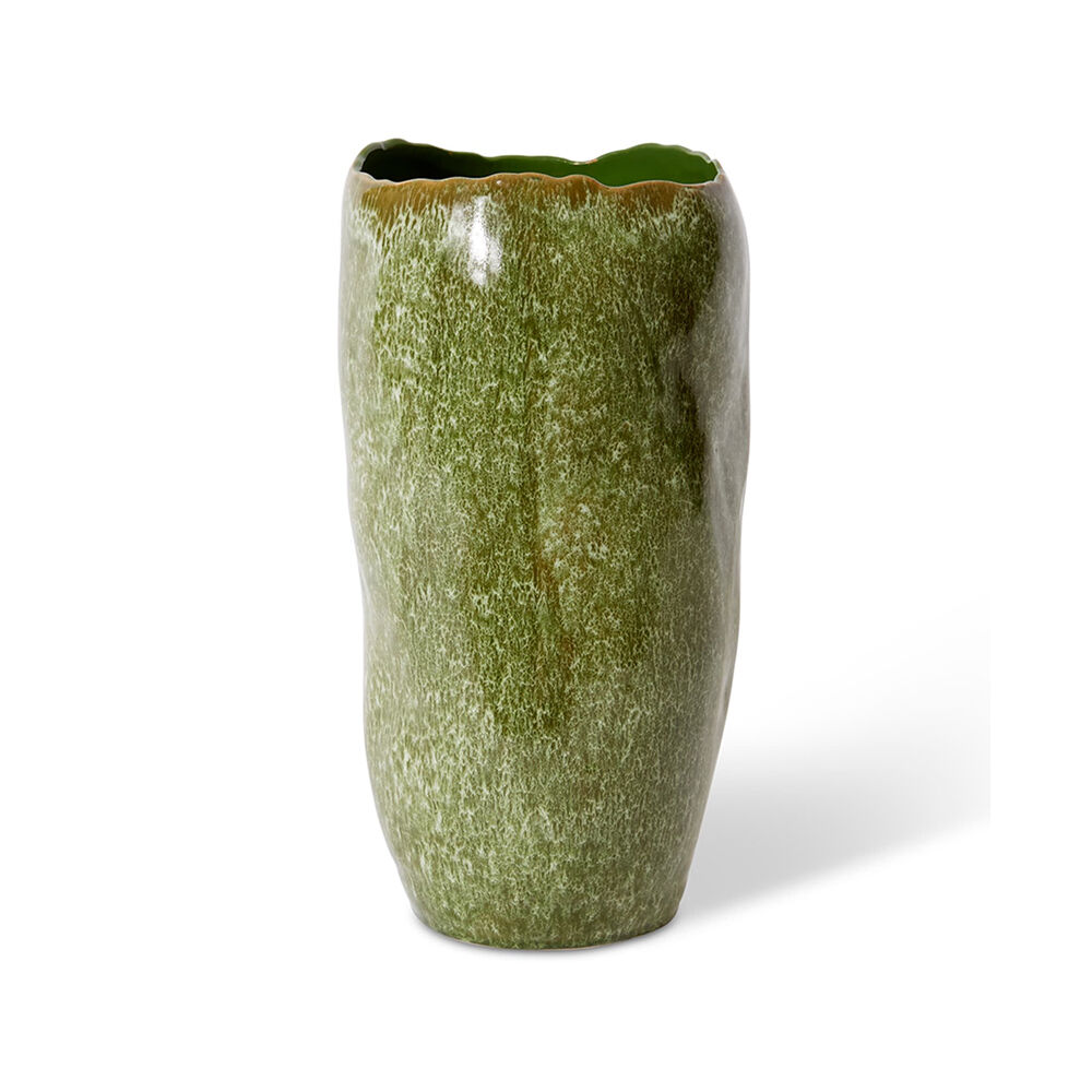 E Style Ceramic Haidi Decorative Vessel Home Tabletop Decor 20x37cm Green