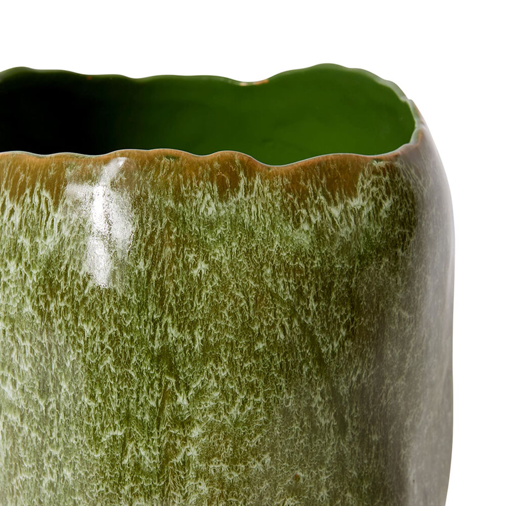 E Style Ceramic Haidi Decorative Vessel Home Tabletop Decor 20x37cm Green — image 2