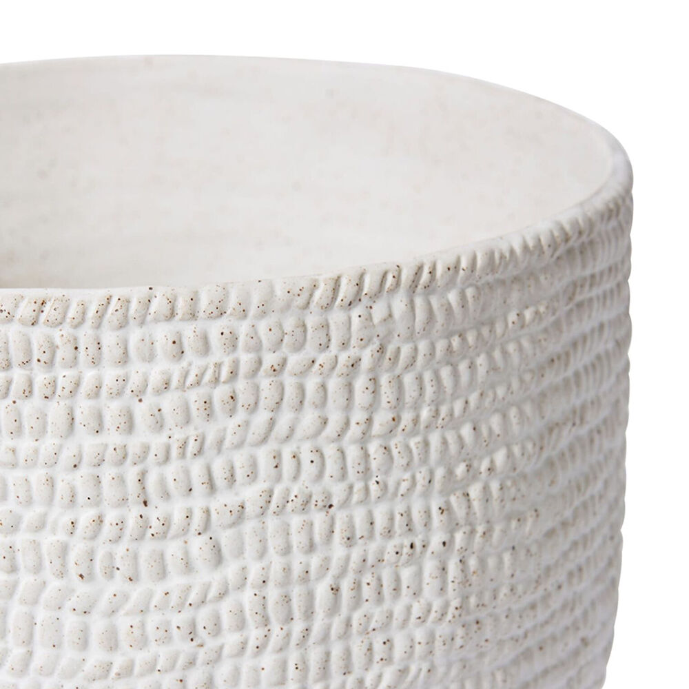 E Style Ceramic Aurora Flower Pot Home Garden Decor Display 26x26cm White — image 2