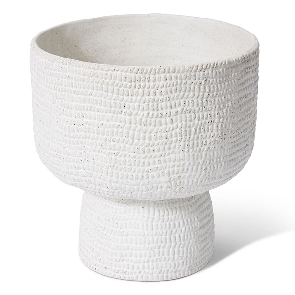 E Style Ceramic Aurora Flower Pot Home Garden Decor Display 26x26cm White