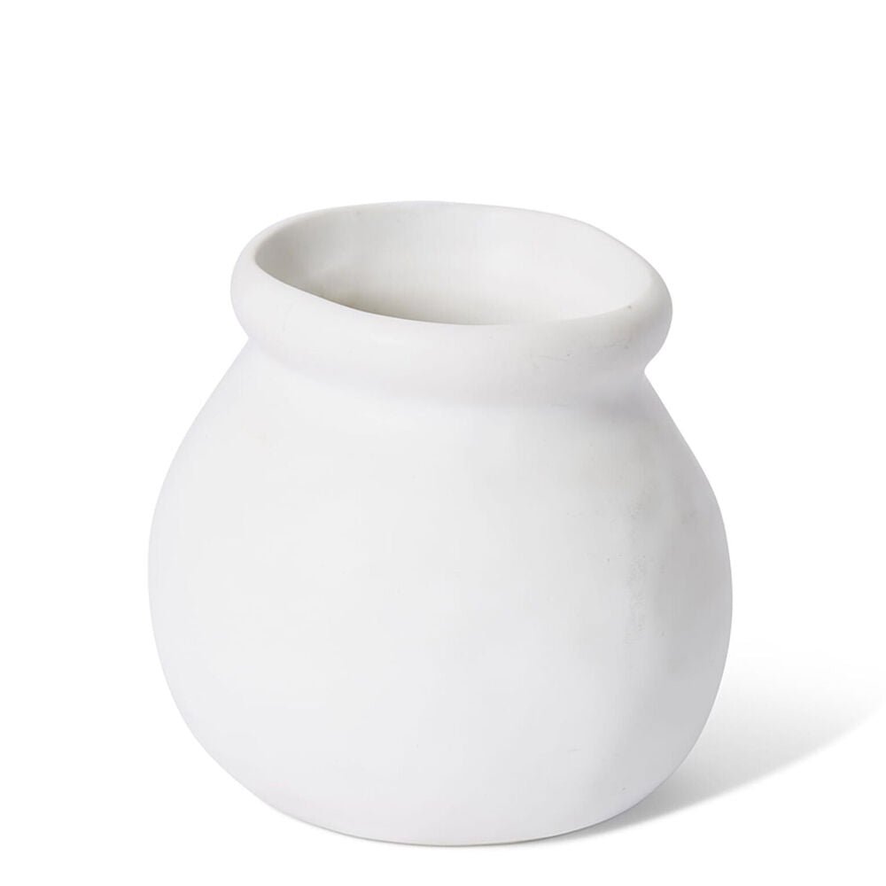 E Style Ceramic Nakano Round Vase/Vessel Home Decor Dispaly 10x10cm White