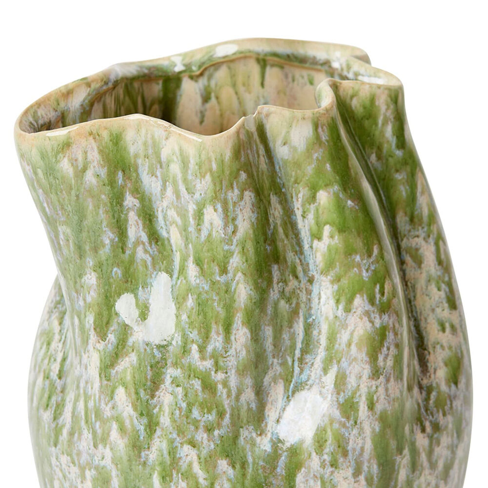 E Style Ceramic Sueko Vase Home Decor Indoor Display 22x21cm Soft Green — image 2