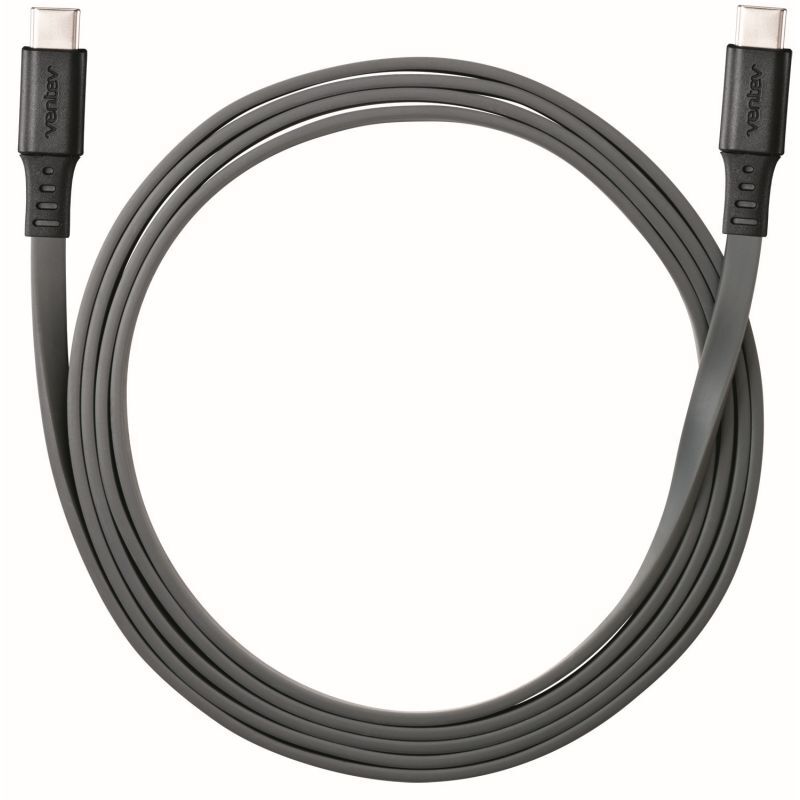 Ventev 6ft Flat USBC to USBC Car/Wall Charging/Sync Cable for Samsung/Tablets — image 2