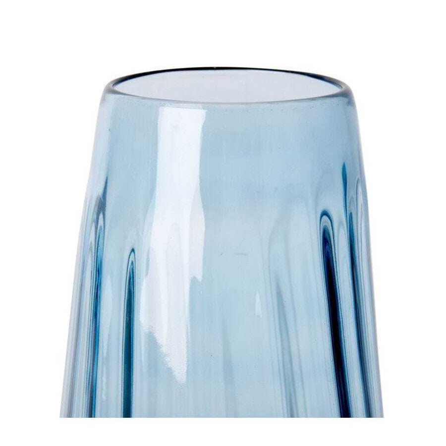 E Style 35cm Glass Demi Tall Plant/Flower Vase Tabletop Home Decor Blue — image 2