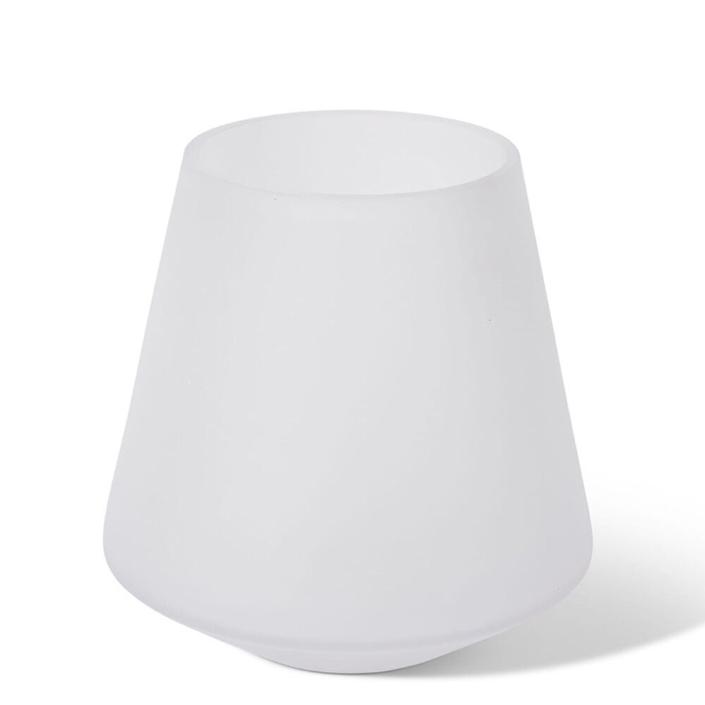 E Style Cassidy Glass Flower Vase Centerpiece Indoor Home Decor 20cm White (2 Pack) — image 2