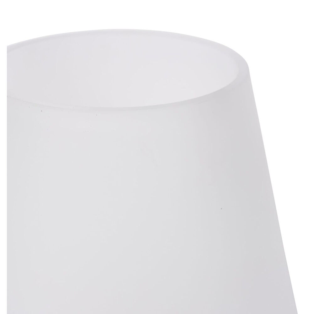 E Style Cassidy Glass Flower Vase Centerpiece Indoor Home Decor 20cm White — image 2