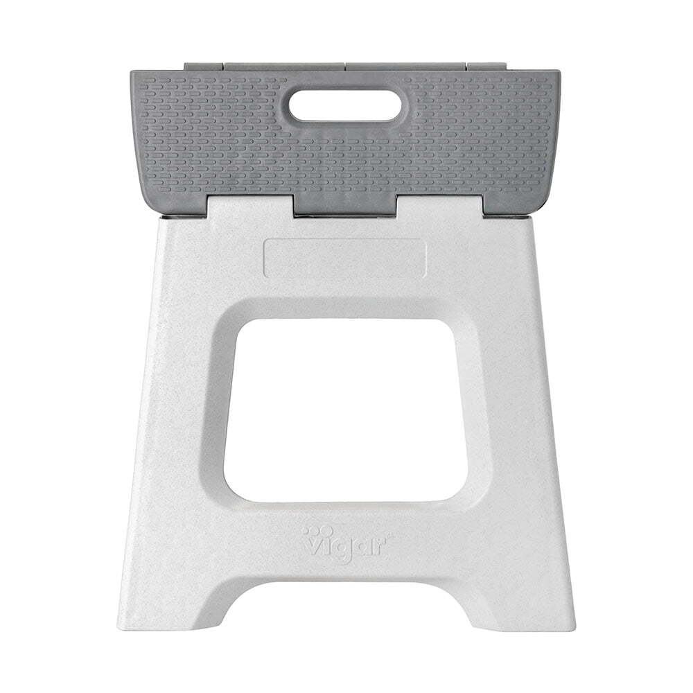 Vigar Zeroline Multipurpose 32cm Foldable Step Stool Indoor/Kitchen Chair Grey — image 2