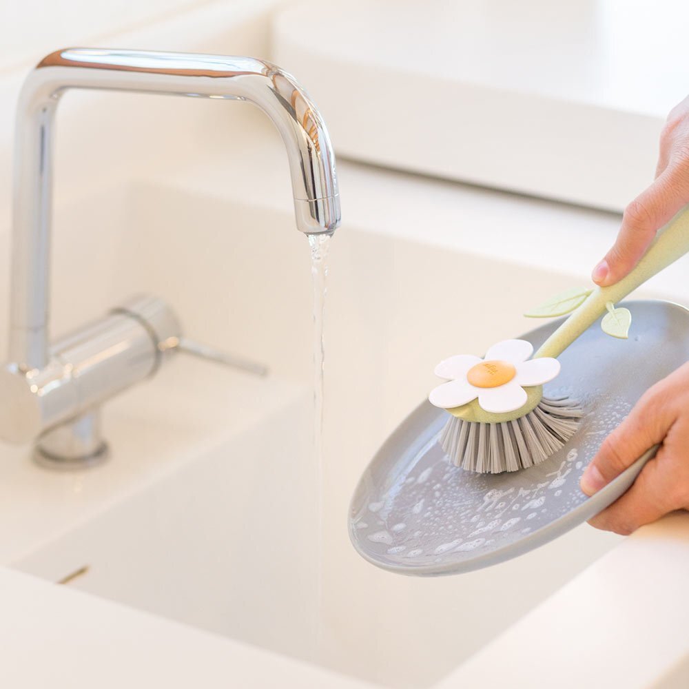 Vigar 26cm Florganic Dish Brush Kitchen Plate/Utensil Cleaning Tool w/ Stand — image 5