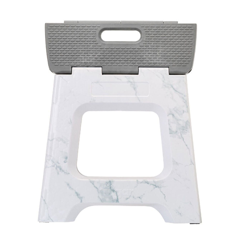 Vigar Compact Foldable 32cm Plastic Step Stool Outdoor/Kitchen Marble in Body — image 3
