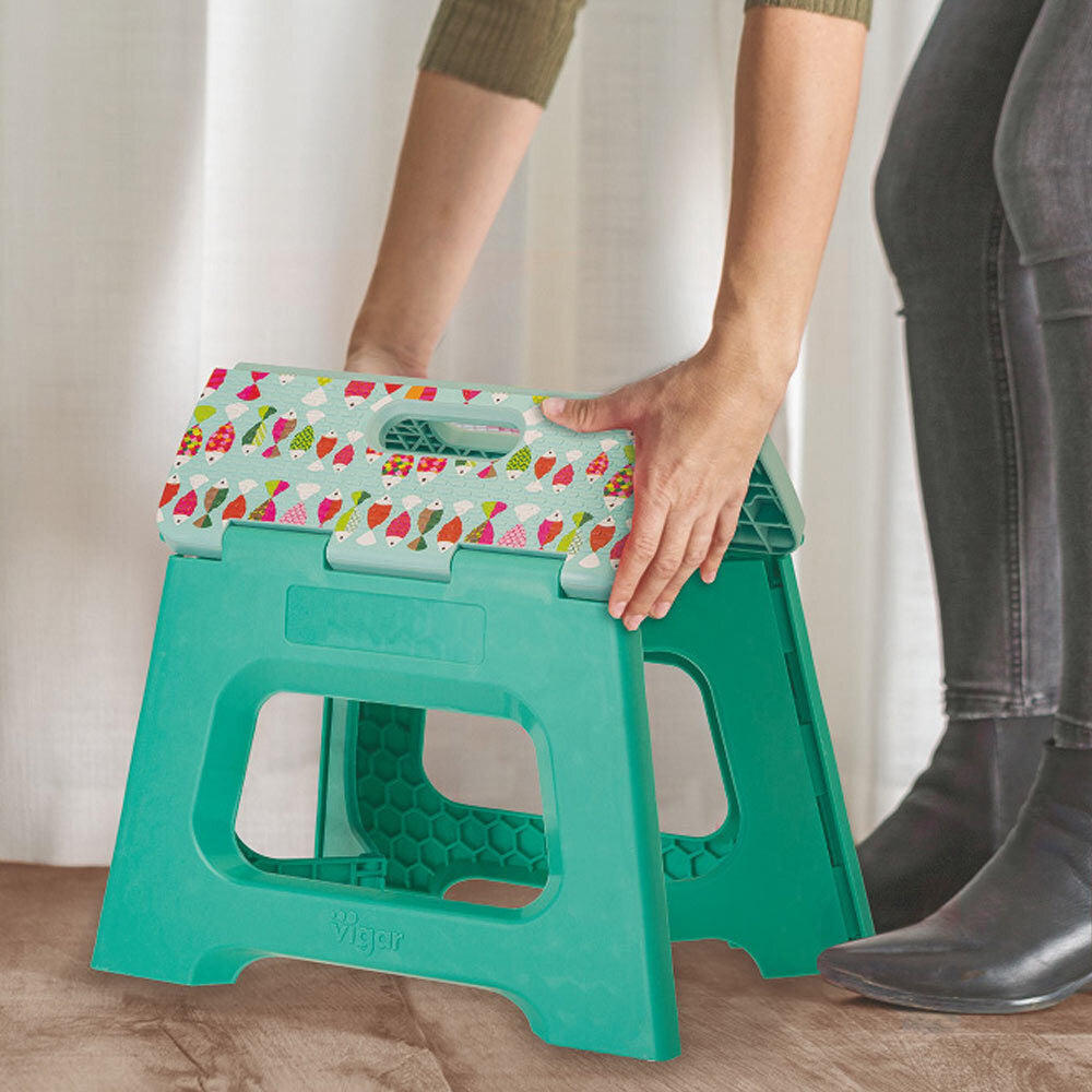 Vigar Compact Sea 23cm Kids/Children Foldable Stool/Footstool Chair Home/Kitchen — image 3