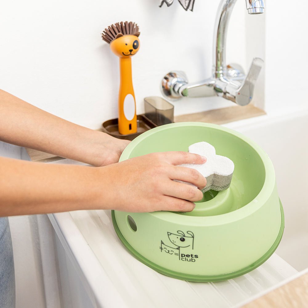 Vigar 3pc Vigar Pets Club Dog Sink Caddy Dish Brush/Scourer w/ Tray Cleaner Set (2 Pack) — image 4