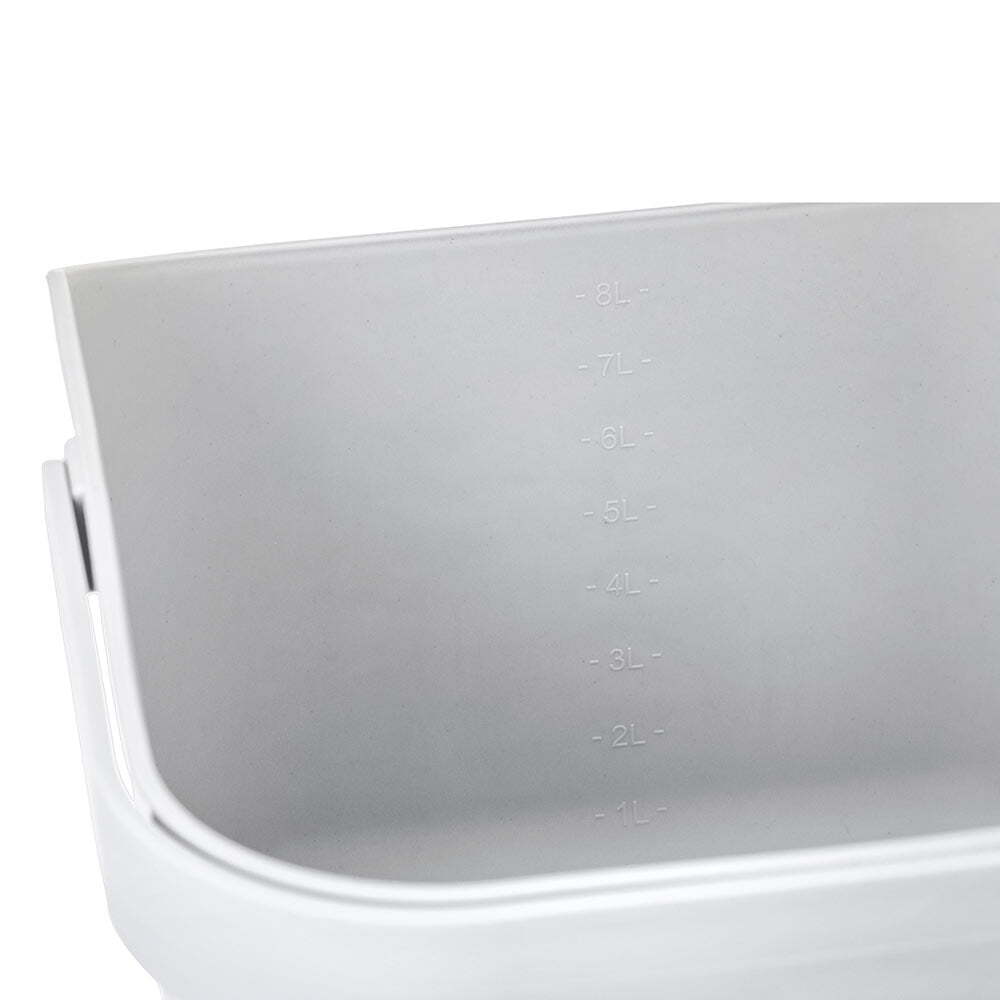 Vigar Rengo 3L Bucket & Caddy Set w/ Carry Handle Storage Home Organiser Grey — image 5